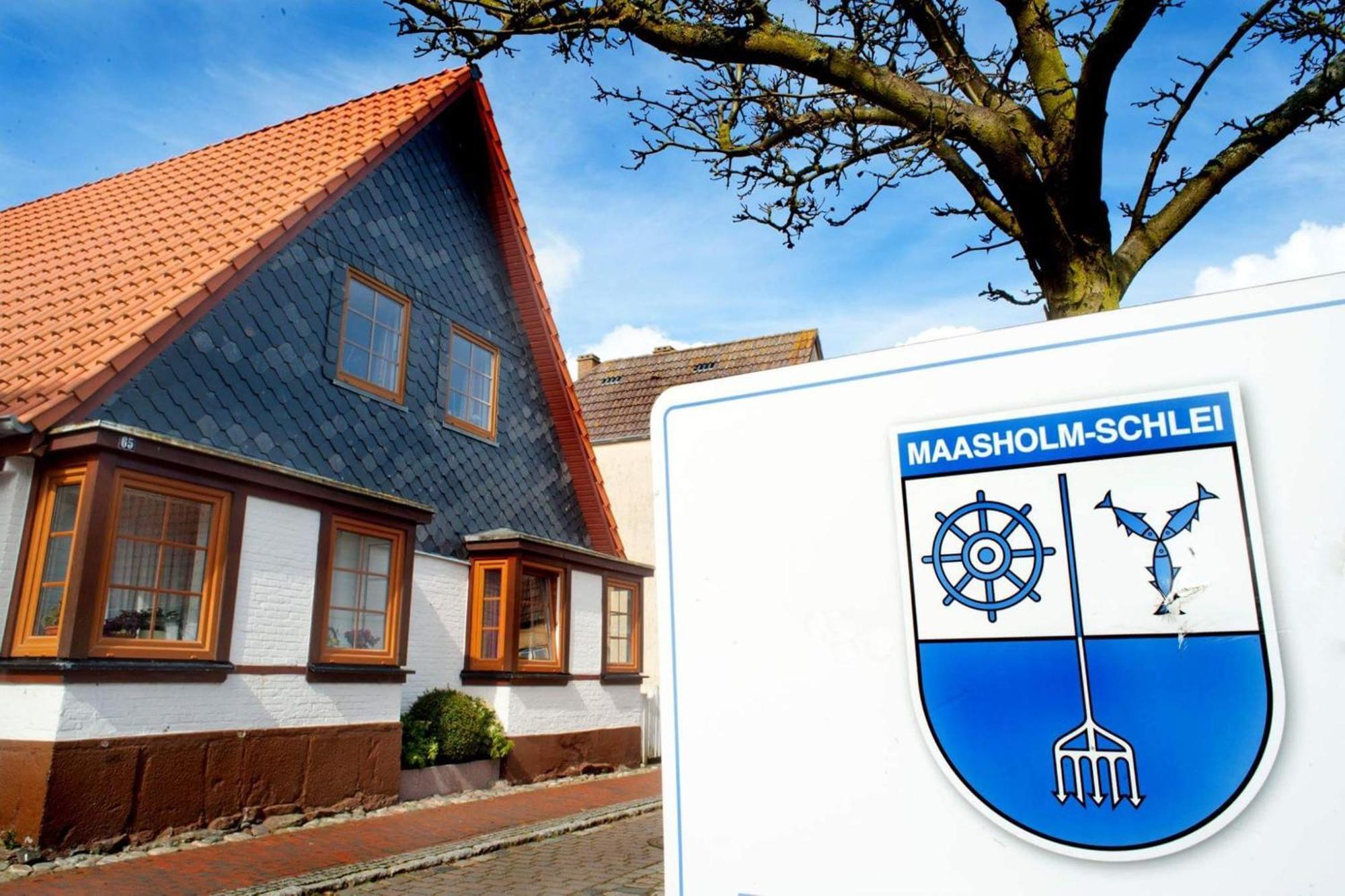 Trautes Heim Ferienwohnung Ost Maasholm Exterior foto